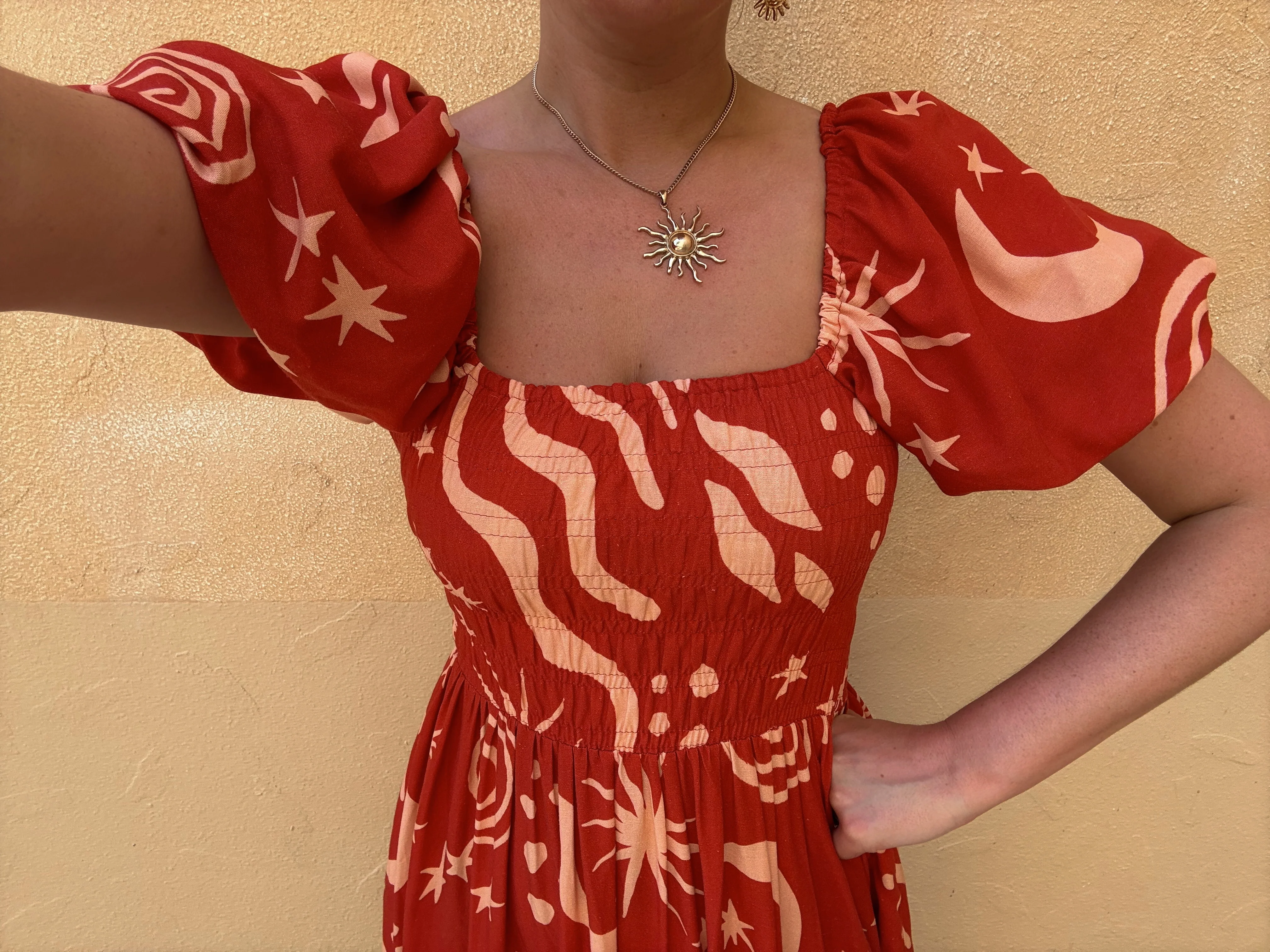 Olive Midi Dress - Summer Solstice - Image 3